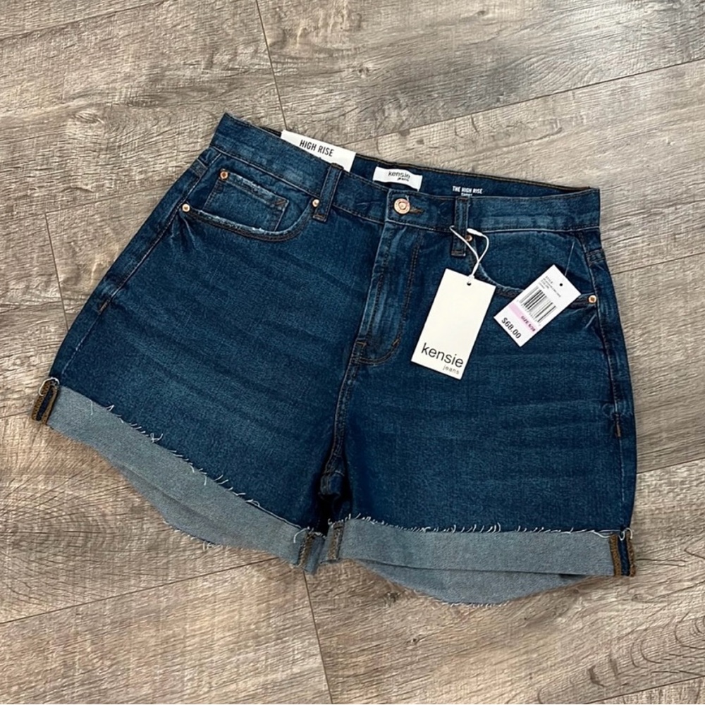 Kensie Women's Dark Blue Jean Shorts